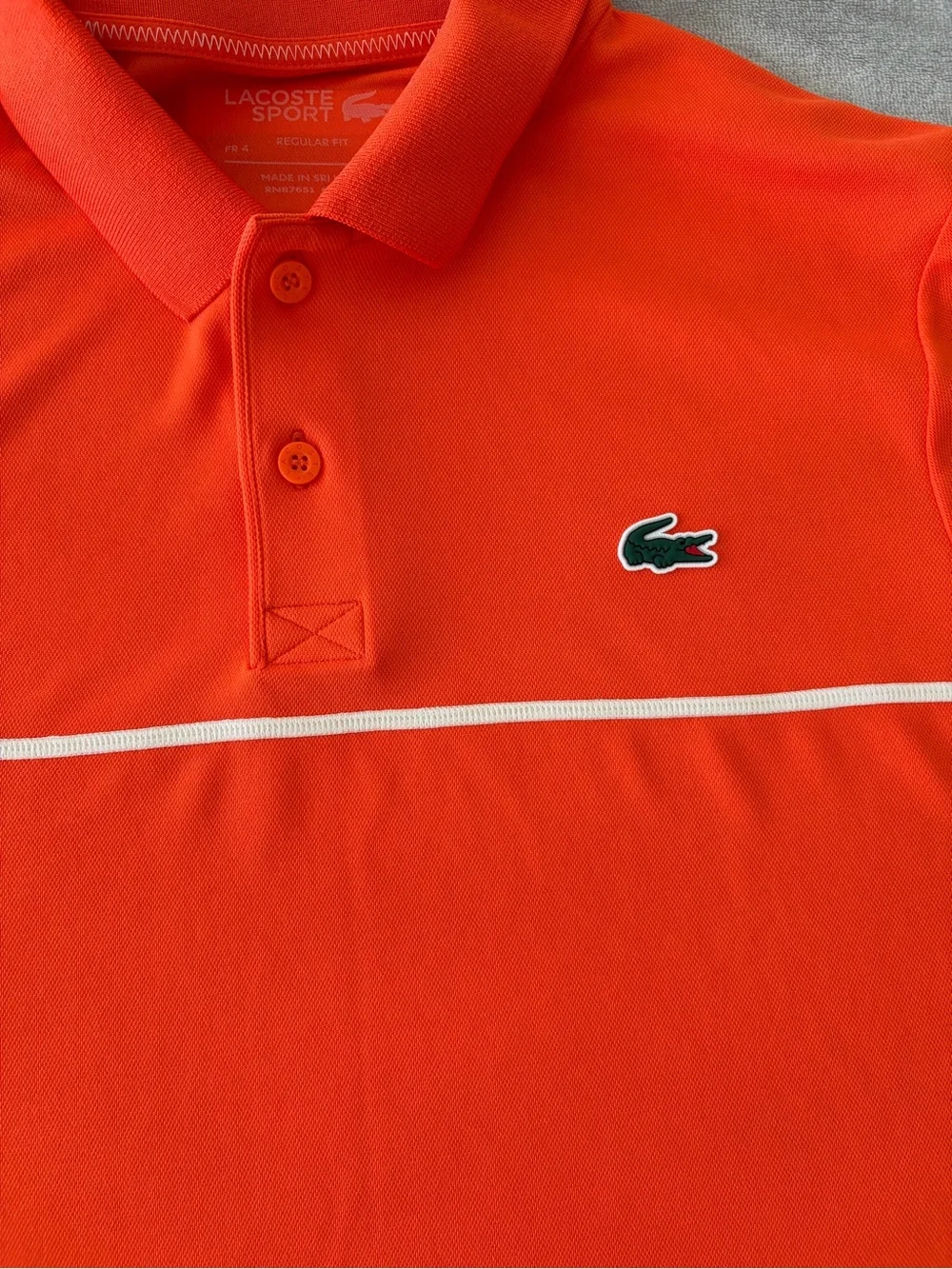 Lacoste Orange Polo - Picture 9 of 10